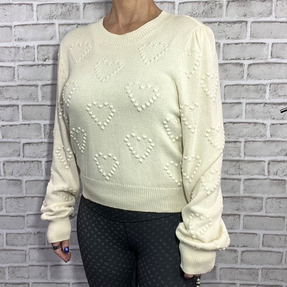 |•Z SUPPLY•| Adorable Heart Sweater Size Large - Picture 4 of 9